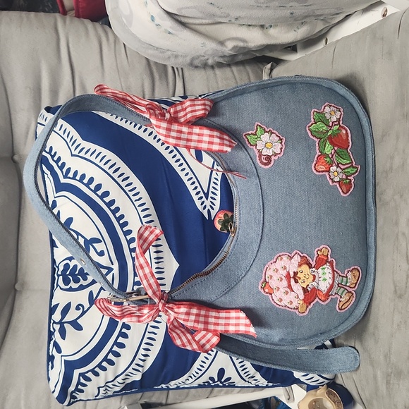 Strawberry Shortcake Denim Ribbon Handbag — BoxLunch Exclusive - Picture 2 of 3